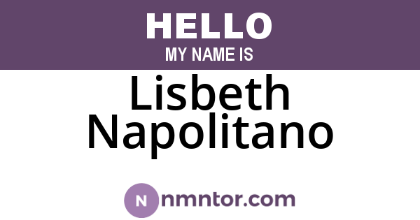 Lisbeth Napolitano