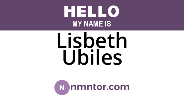 Lisbeth Ubiles