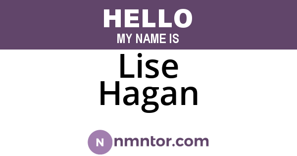 Lise Hagan