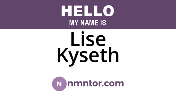 Lise Kyseth
