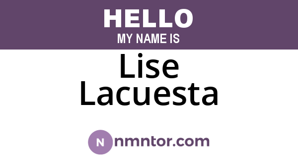 Lise Lacuesta