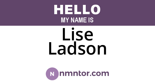 Lise Ladson