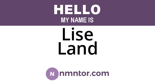 Lise Land