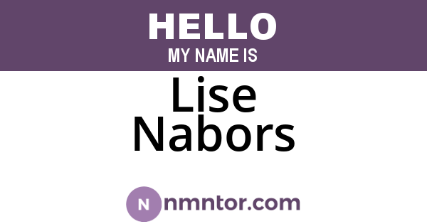 Lise Nabors