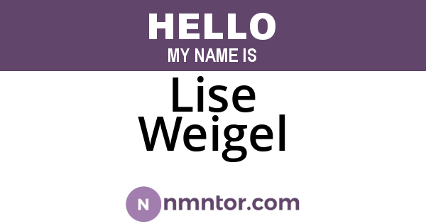 Lise Weigel