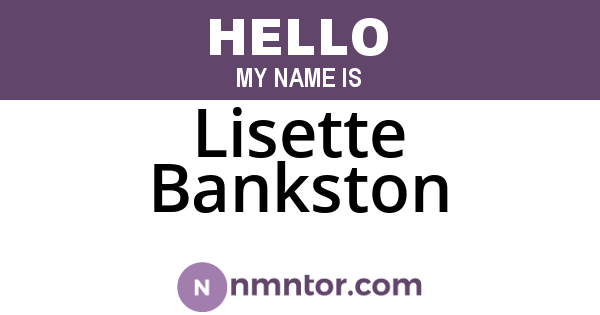 Lisette Bankston