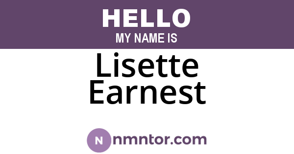 Lisette Earnest