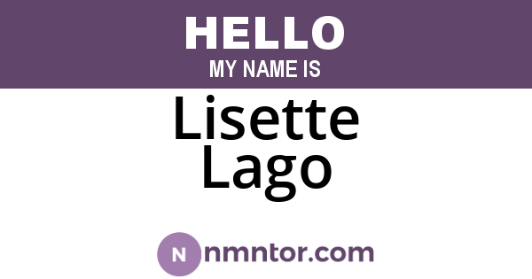Lisette Lago