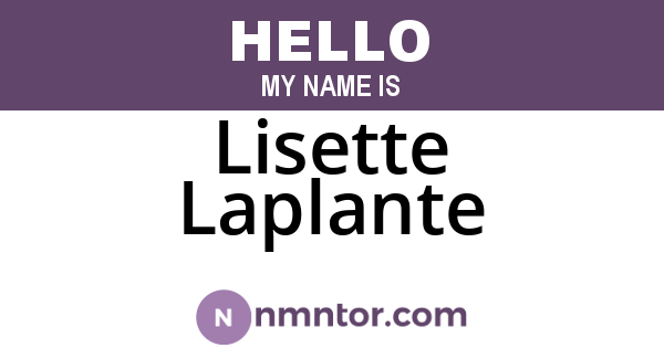 Lisette Laplante