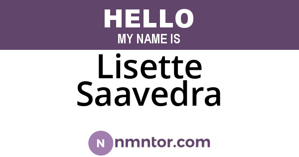 Lisette Saavedra