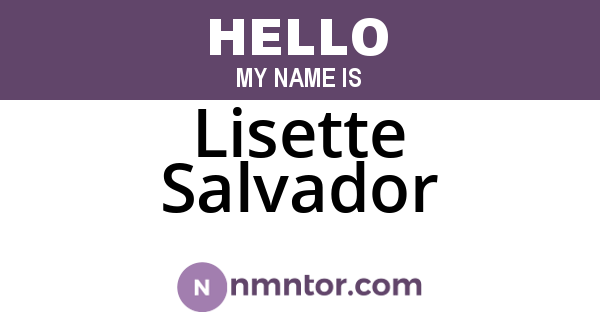 Lisette Salvador