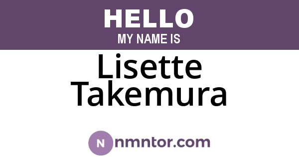 Lisette Takemura