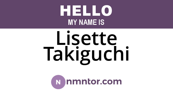 Lisette Takiguchi