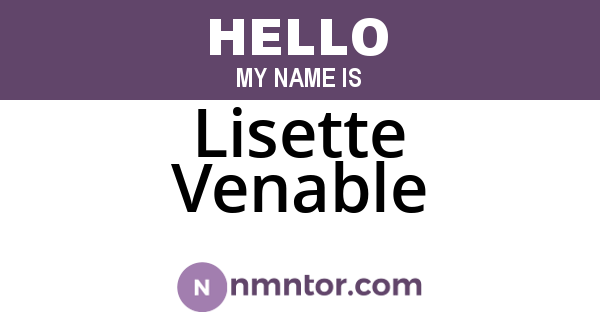 Lisette Venable