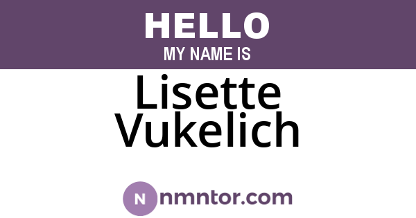 Lisette Vukelich