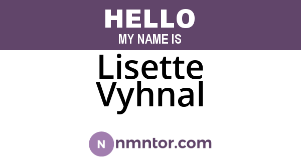 Lisette Vyhnal