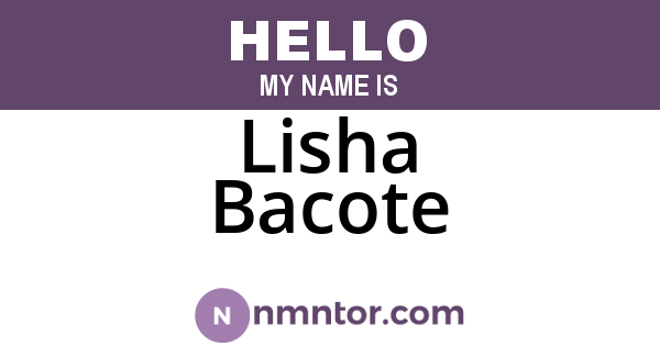 Lisha Bacote