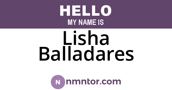 Lisha Balladares