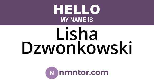 Lisha Dzwonkowski