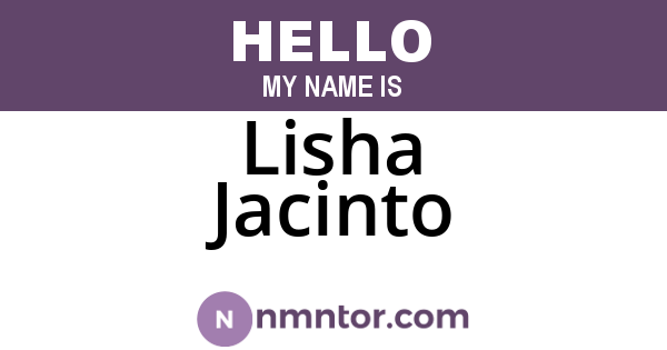 Lisha Jacinto
