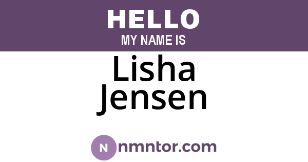 Lisha Jensen