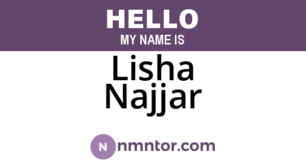 Lisha Najjar