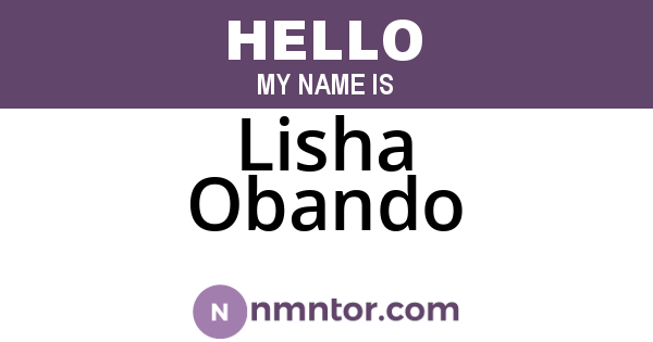 Lisha Obando