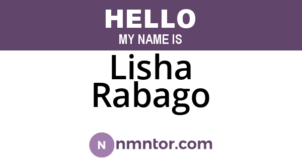 Lisha Rabago