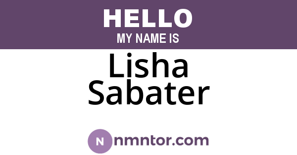 Lisha Sabater