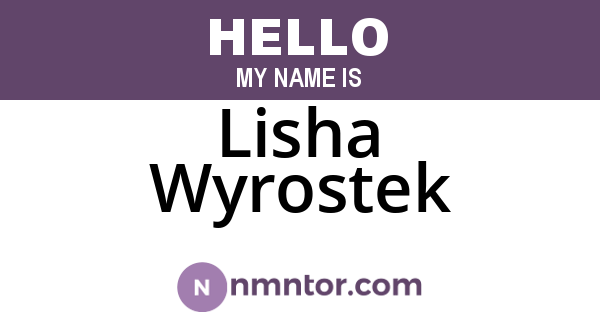 Lisha Wyrostek