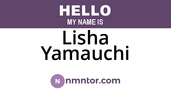 Lisha Yamauchi