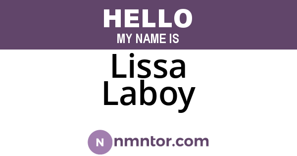 Lissa Laboy