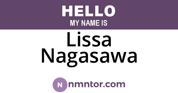 Lissa Nagasawa