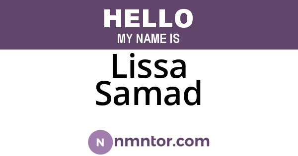 Lissa Samad