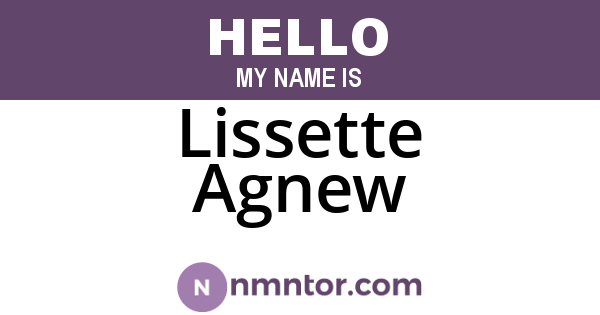 Lissette Agnew