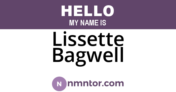 Lissette Bagwell