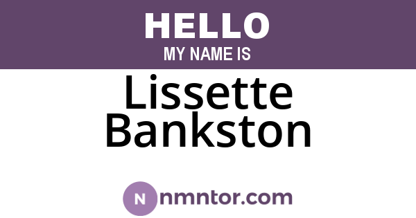 Lissette Bankston