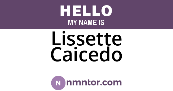 Lissette Caicedo