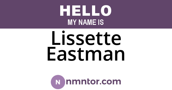 Lissette Eastman