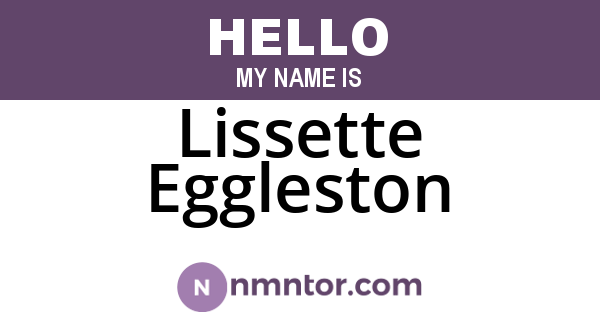 Lissette Eggleston