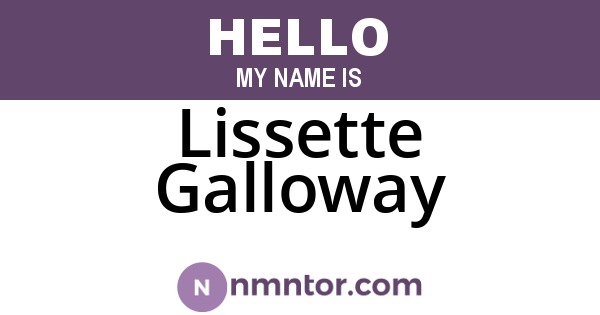 Lissette Galloway