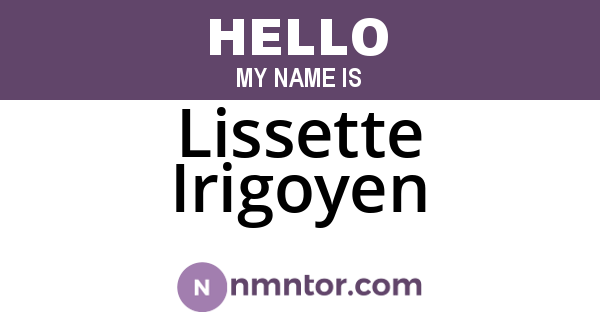 Lissette Irigoyen