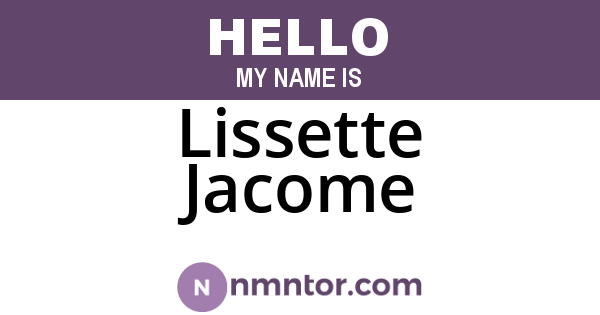 Lissette Jacome
