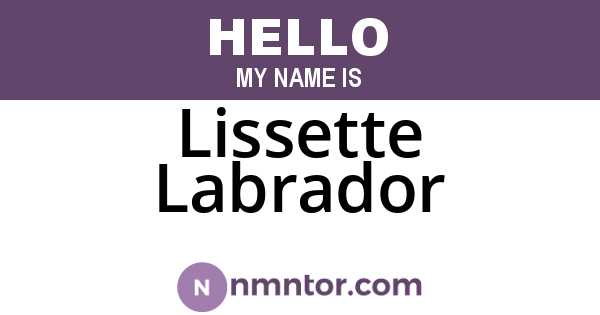 Lissette Labrador