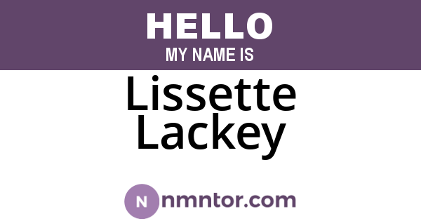 Lissette Lackey