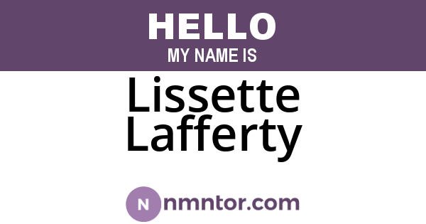 Lissette Lafferty