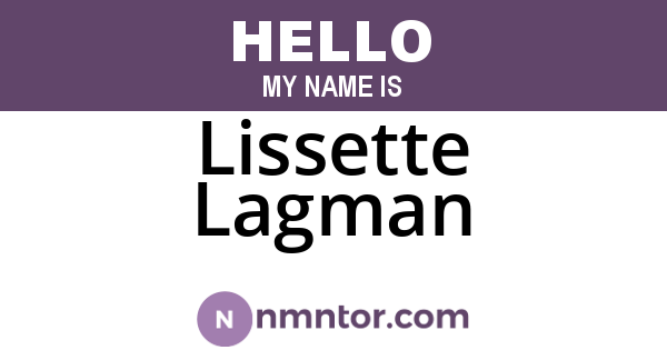 Lissette Lagman