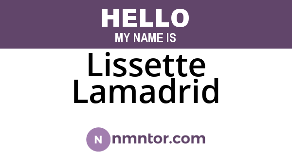 Lissette Lamadrid