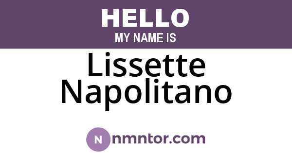 Lissette Napolitano