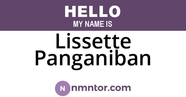 Lissette Panganiban
